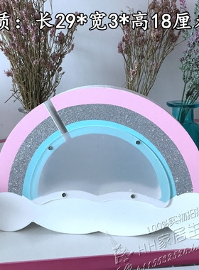 少女心冰激凌木质壁灯粉色存钱罐