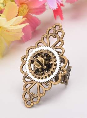 蒸汽朋克饰品洛丽塔齿轮戒指