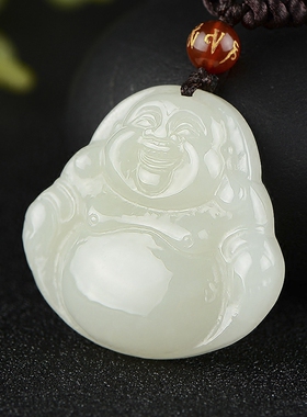 玉赐平安和田玉弥勒佛观音坠