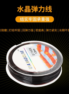 豫都水晶弹力手串绳透明穿珠子线