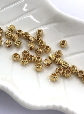 饰品配件diy升级款金色散珠