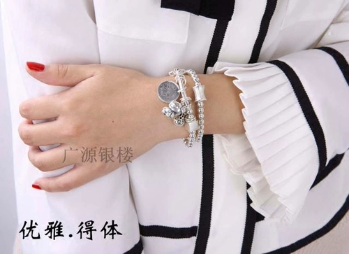 Модный браслет, серебро 925 пробы, китайский гороскоп