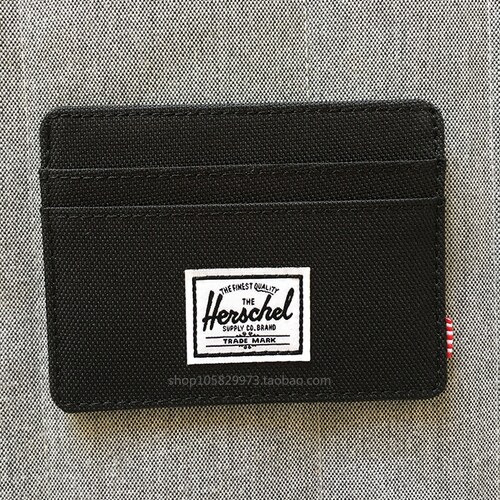 美国正品Herschel Supply Charlie oscar 信用卡夹卡包帆布钱包 - 图1