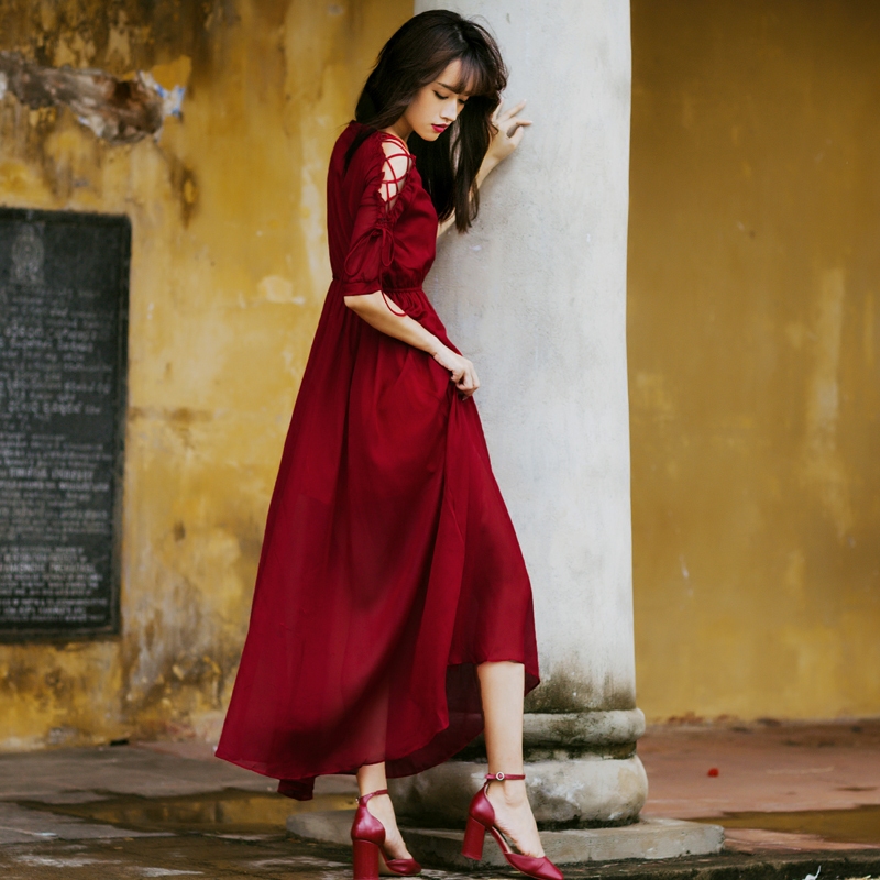 魅影仙女2020新款春赫本风夏连衣裙 魅影仙女连衣裙