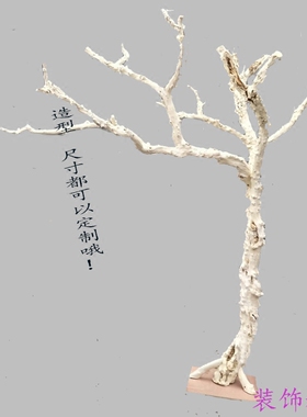 造型石榴树枝枯树干橱窗装饰摆件景观白树干树枝拍摄婚庆道具设计