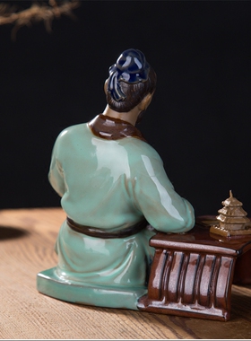陶瓷家具店始祖鲁班包邮人物雕塑
