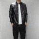 Quần áo da nam mùa thu mới 6912 Slim Phiên bản Hàn Quốc đẹp trai cổ áo ngắn cổ áo khoác da áo khoác nam quần áo - Quần áo lông thú áo bò nam Quần áo lông thú