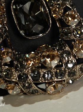 时尚奢华大气毛衣链女水晶