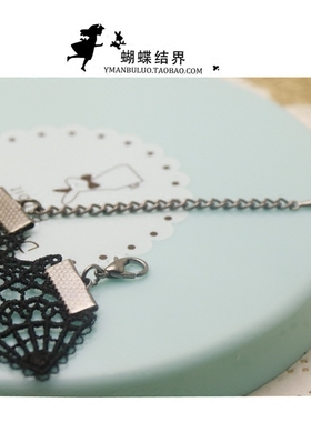 蕾丝假领子修饰脖颈显肤白锁骨链