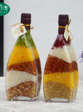 玄关招财五谷丰登酒柜装饰品摆件