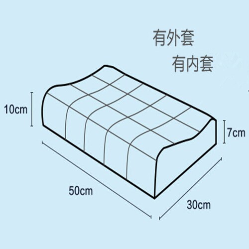 七年老店中老年人枕头高硬枕颈椎保健护颈枕成人慢回弹记忆枕长辈 - 图0