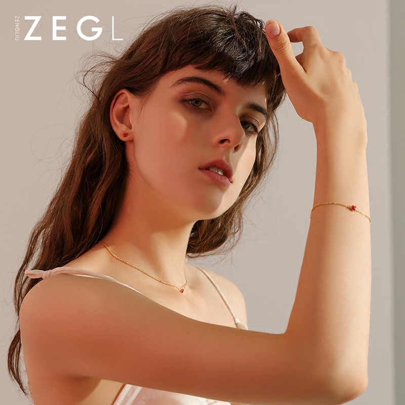 zengliu旗舰店ZEGL红心手链女韩版森系简约个性学生首饰闺蜜姐妹链情侣生日礼物1