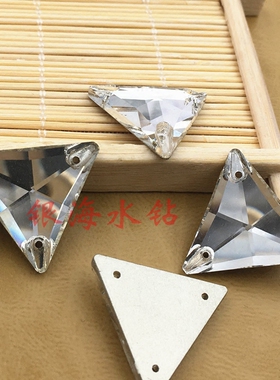 diy平底婚纱饰品手缝钻