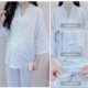 Quần áo cotton mùa hè phần mỏng trước và sau khi cho con bú Quần áo cotton kimono mùa xuân và mùa thu phụ nữ mang thai bộ đồ ngủ phục vụ nhà - Giải trí mặc / Mum mặc Giải trí mặc / Mum mặc