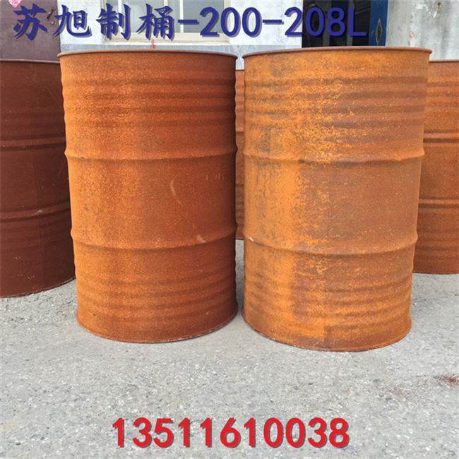 200l油桶大铁桶复古风格生锈桶装饰摆设工业风工厂直销化工桶 大伟五金百货店 淘优券