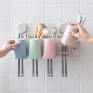 卫生间吸壁式牙刷架