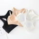 Áo cotton ngắn phần ống quấn trên ngực dây đeo ngực miếng đệm Không có vòng thép áo ngực một thể thao chạm đáy đồ lót nữ - Ống Ống