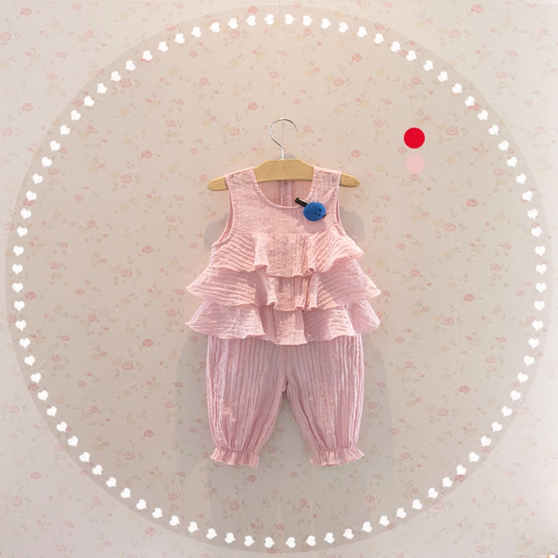 美哆丽2018夏装新款女童装1-3岁女宝宝婴儿雪