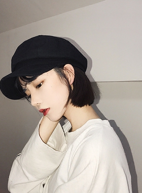 新款休闲风棉麻南瓜透气鸭舌帽