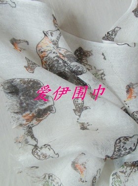 莫代尔亲子超薄款防风围巾披肩