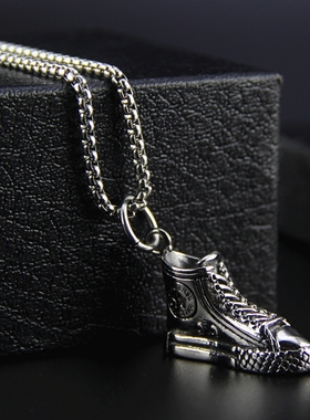 欧美街头嘻哈风潮人银色网红项链