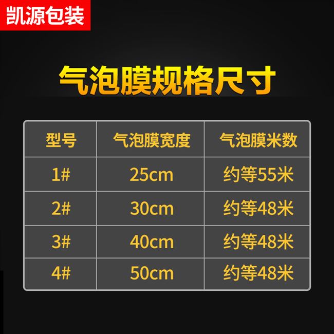 新防震气泡膜加厚包装气泡垫30cm50cm快递打包发货泡沫填充卷装促 - 图1