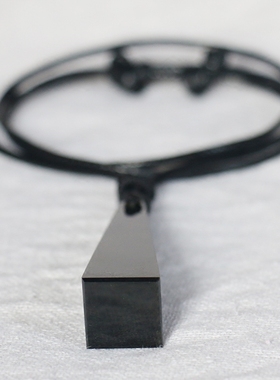 原创毛衣项链天然黑曜石项链