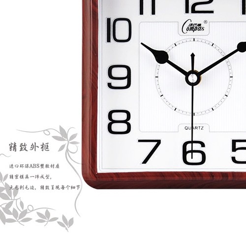 康巴丝万年历座钟客厅卧室静音日历台式电子表钟表带温度桌面时钟 - 图2