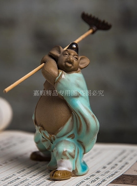 中式风古典人物西游记书房工艺品