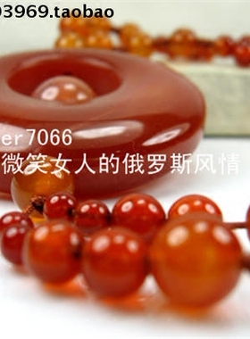 饰品琥珀色玛瑙原石项链