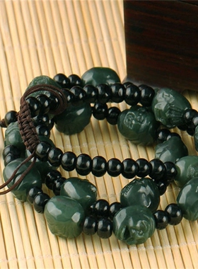 新疆和田玉十八罗汉挂链包邮