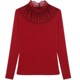 Versatile slim fit stand collar modal long sleeve shirt shirt