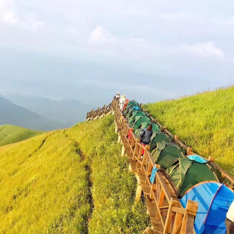 长沙株洲湘潭出发萍乡武功山露营帐篷/君澜温泉纯玩2日游 - 图0