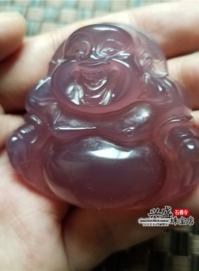 玉髓玛瑙笑口常开挂件弥勒佛吊坠