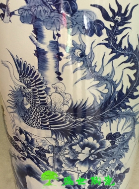 景德镇手绘商场开张庆典落地花瓶