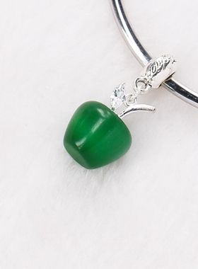 diy饰品配件欧美散珠猫眼石挂坠