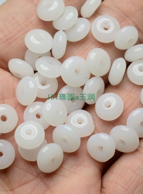 100个一份绿色尾珠便宜仿玉石