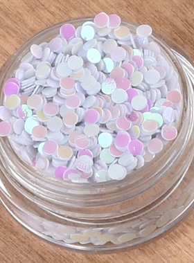幻彩小圆片滴胶饰品配件