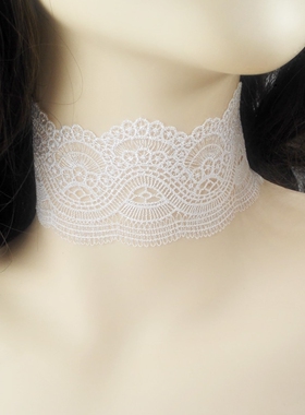 choker蕾丝遮疤痕脖子饰品颈带
