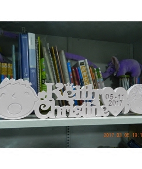 数字婚礼立体摆件英文甜品日期牌