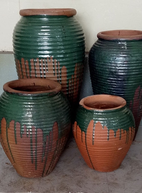 庭院景观软装饰粗陶欧式风工艺品