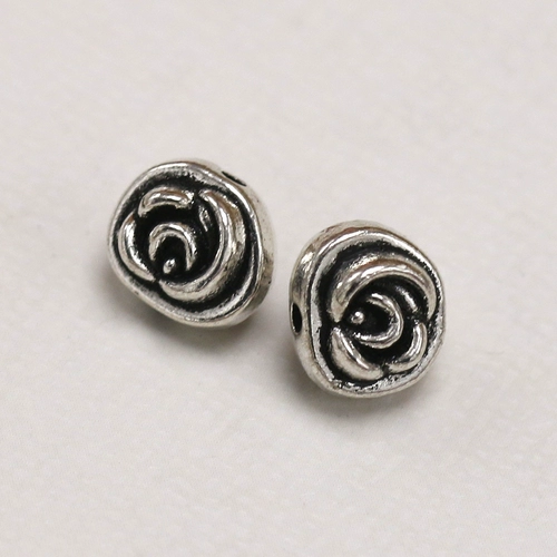 Аксессуар, металлические аксессуары, двусторонние плетеные бусины ручной работы