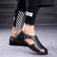 Dép nam 2019 mới mùa hè Giày nam dép da nam cá tính Giày đế bệt đế mềm đế mềm - Sandal Sandal
