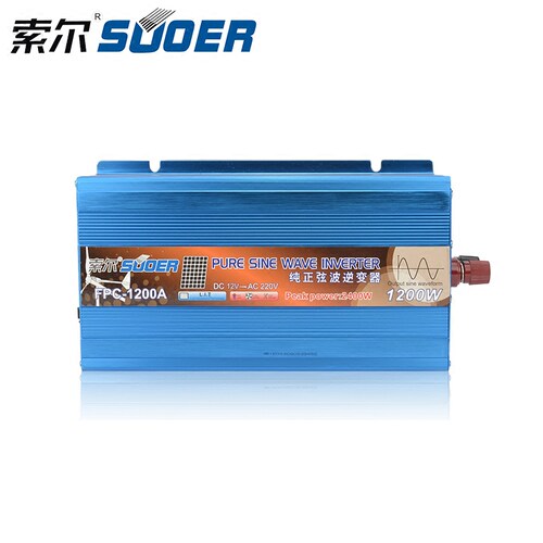 索尔12V24V转220V家用车载纯正弦波逆变器1000W2000W3000W带空调 - 图0