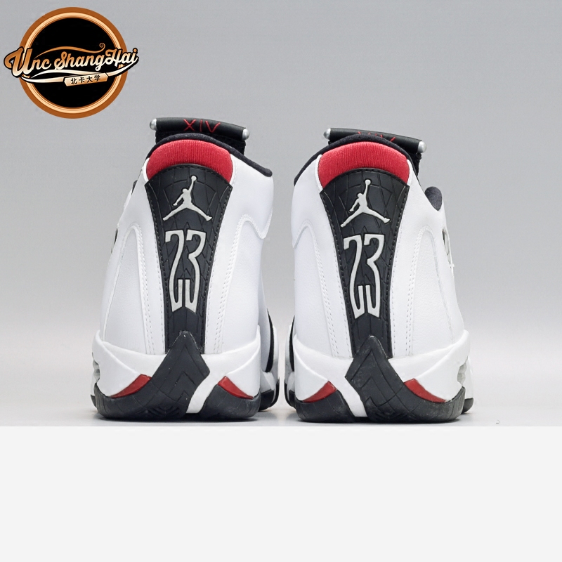 北卡大学 Air Jordan 14 Black Toe AJ14 黑白 熊猫 487471-102 - 图2