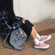 Giày siêu lửa nữ phiên bản Hàn Quốc của ulzzang ong thêu giày vải ya với đôi giày nhỏ màu hồng - Plimsolls giày sneaker nữ Plimsolls