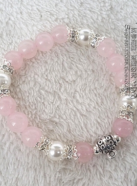 粉水晶银色泰国佛牌其他款式手串