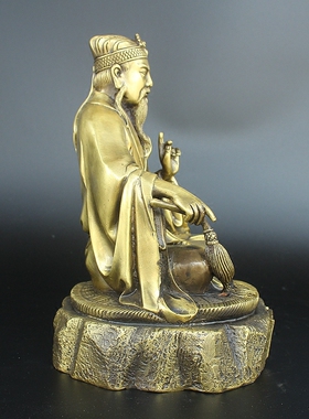 黄大仙有求必应风水铜器家居装饰