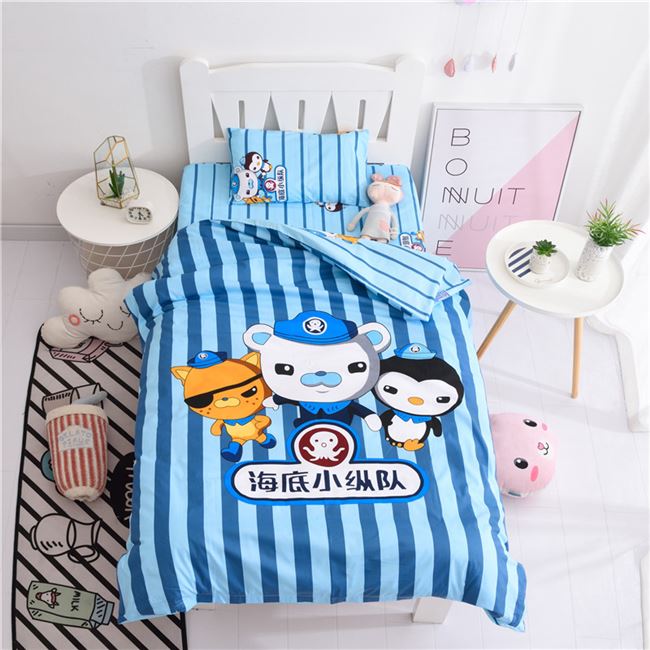 Chăn bông mẫu giáo ba mảnh cotton mùa hè trẻ em chăn quilt bé ngủ trưa sáu miếng với lõi vào bộ đồ giường - Bộ đồ giường trẻ em