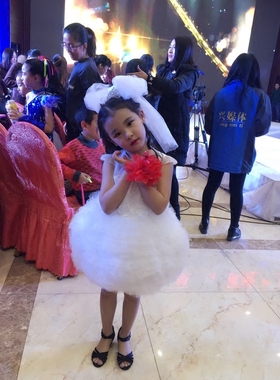 民族风羽毛舞台表演手腕花发绳